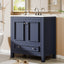 Modern Bathroom Vanity, Vanity Cabinet with Ceramic Basin and 1 Drawer