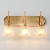 3-Light Light Fixtures, Modern Wall Lights Bathroom Vanity with Clear Glass Shades 3