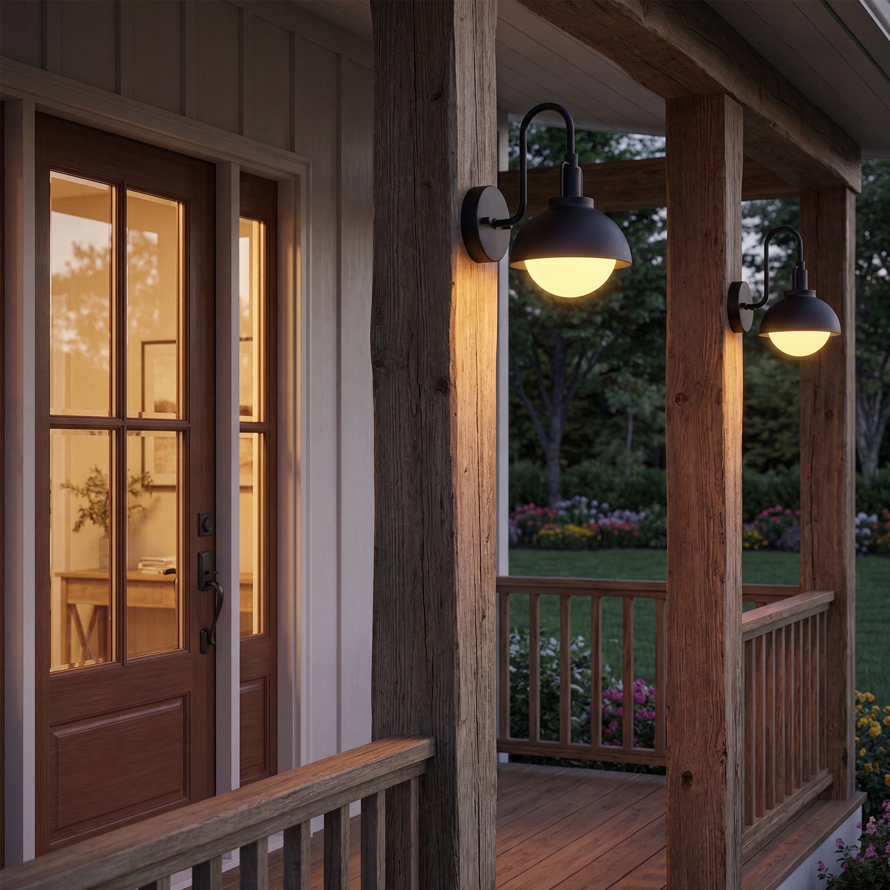 Outdoor Wall Sconce, Waterproof Exterior Wall Light Fixture for Porch, Patio, Entryway