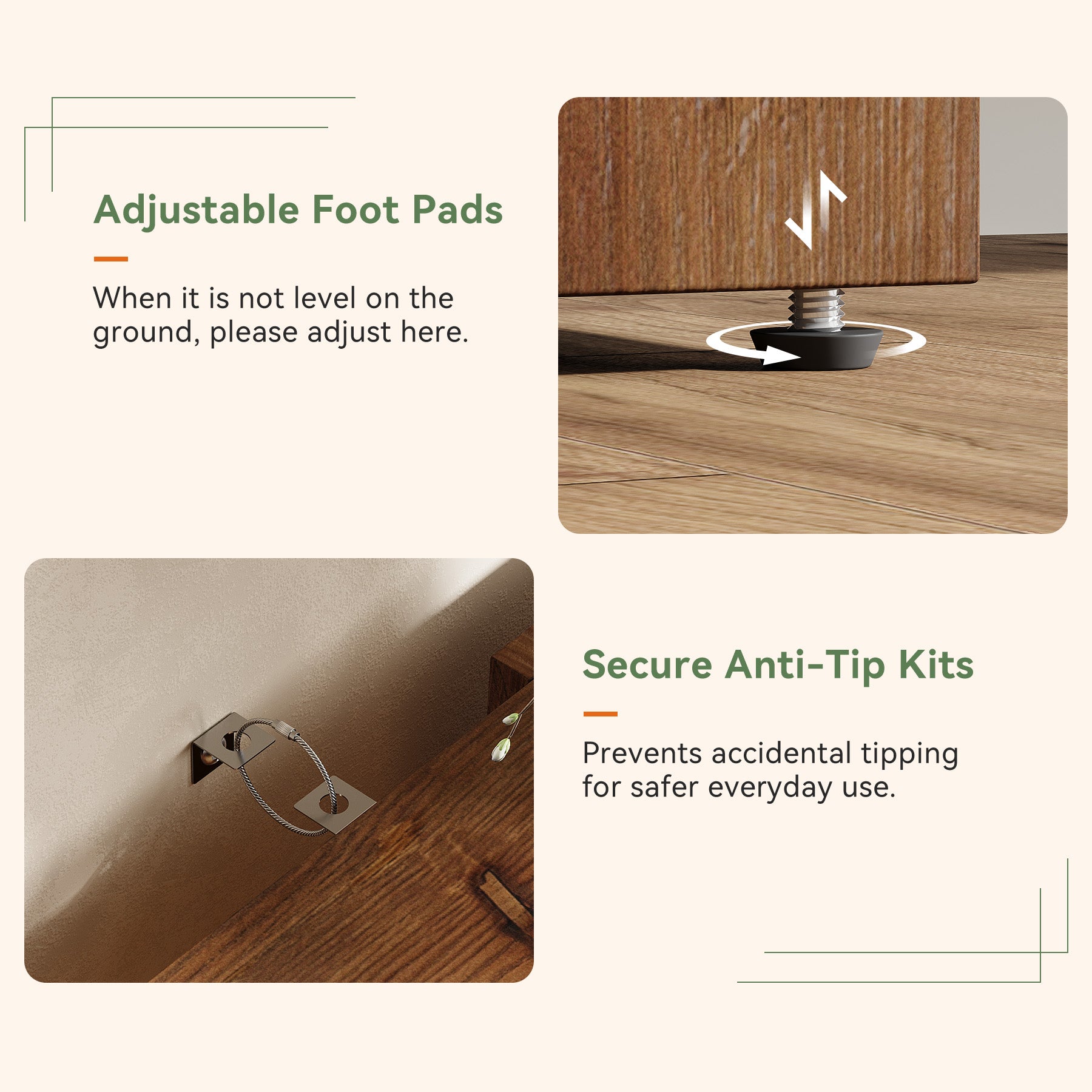 2-Tier Solid Wood Console Table, 63" Entryway Sofa Table with Storage