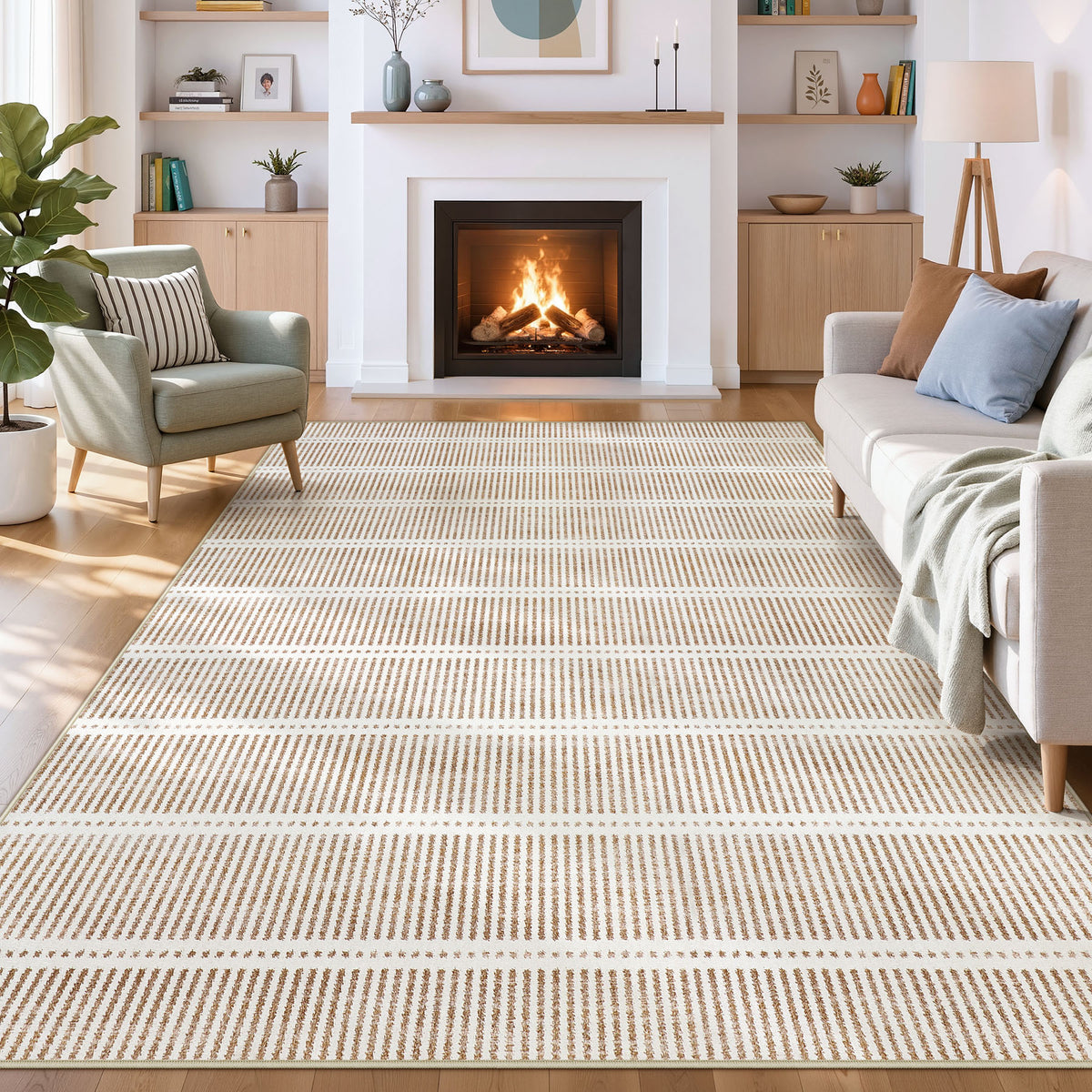 Minimalist Washable Runner Rug - Non-Slip Ultra Thin Carpet for Kitchen Hallway