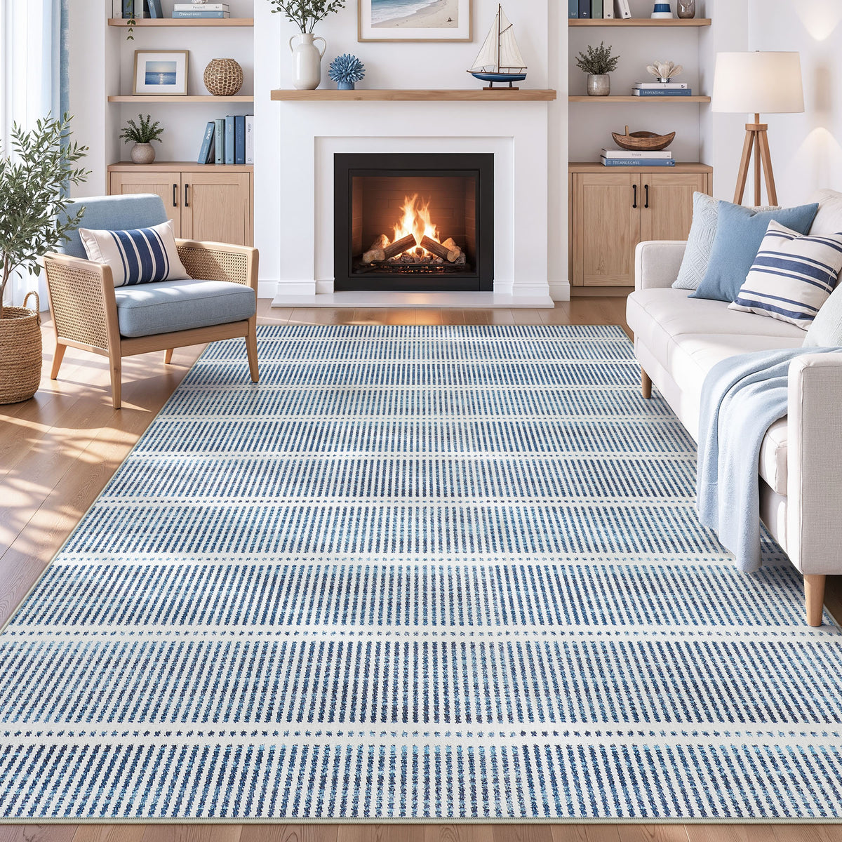 Minimalist Washable Runner Rug - Non-Slip Ultra Thin Carpet for Kitchen Hallway