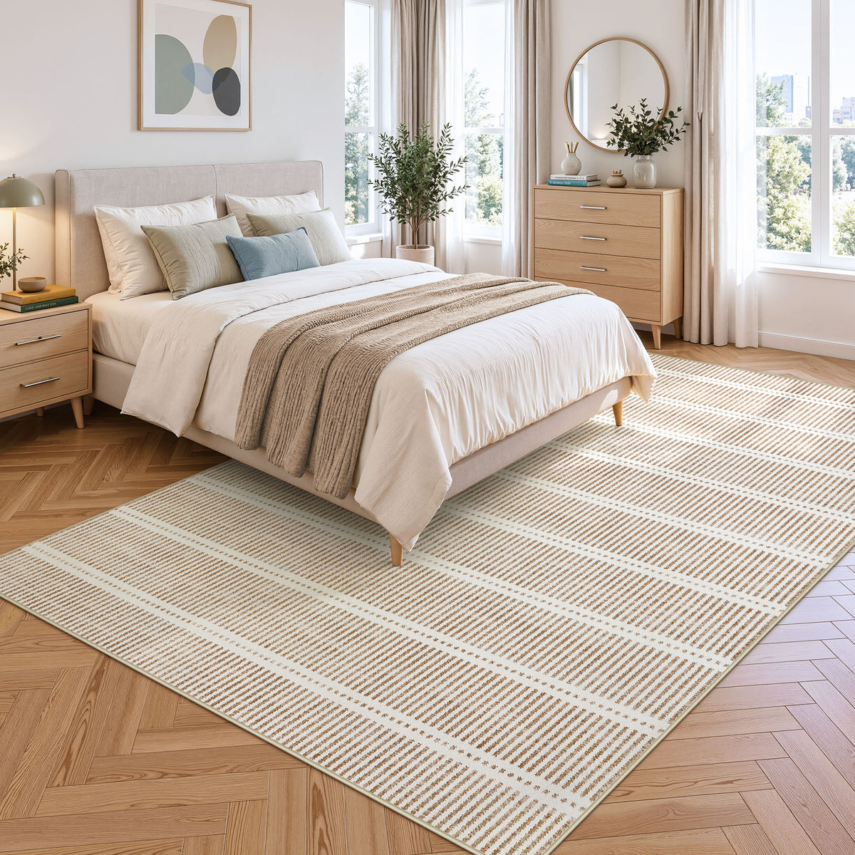 Minimalist Washable Runner Rug - Non-Slip Ultra Thin Carpet for Kitchen Hallway
