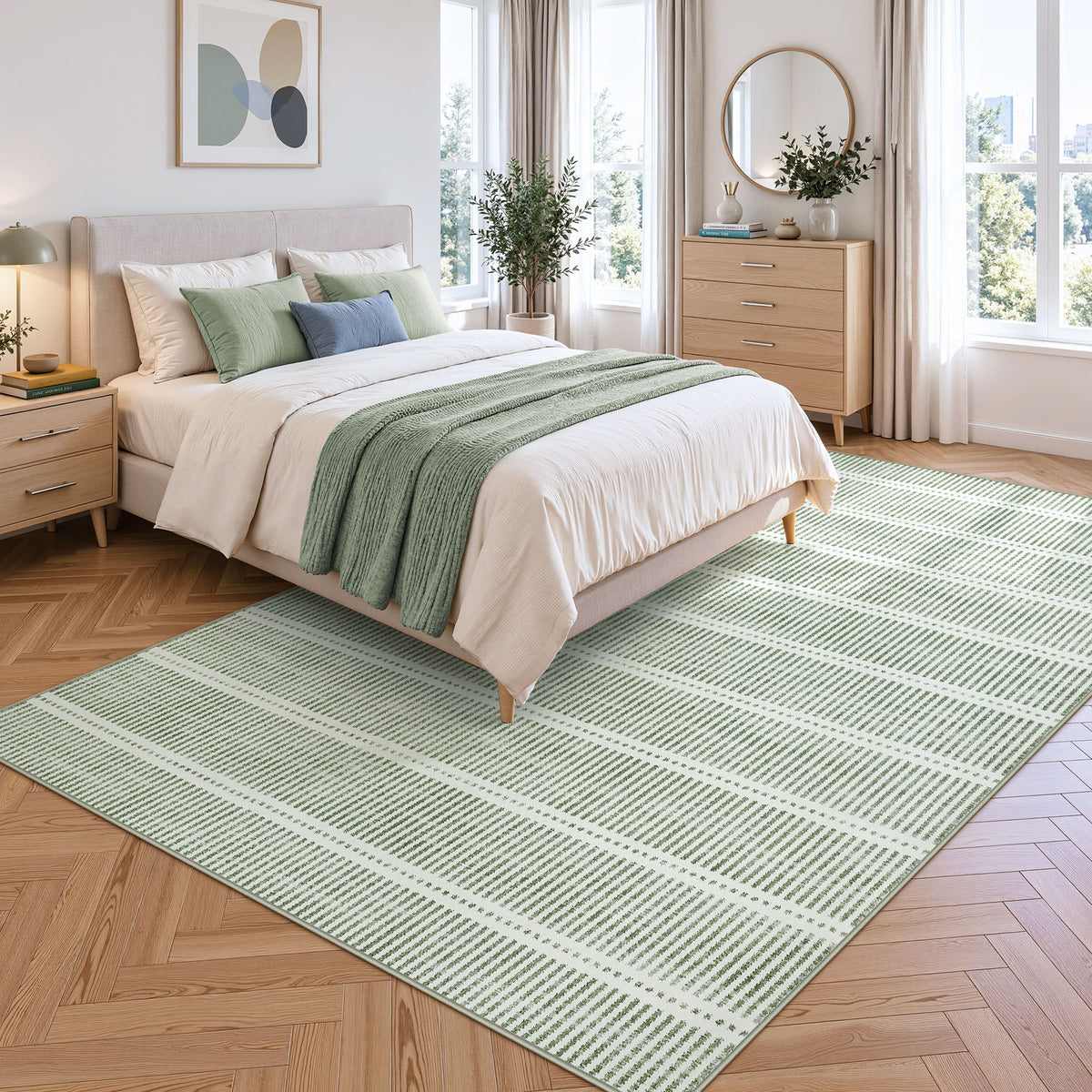 Minimalist Washable Runner Rug - Non-Slip Ultra Thin Carpet for Kitchen Hallway