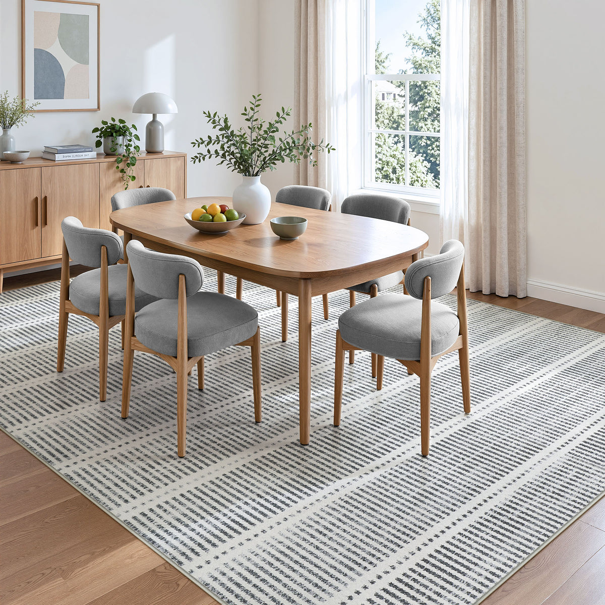Minimalist Washable Runner Rug - Non-Slip Ultra Thin Carpet for Kitchen Hallway