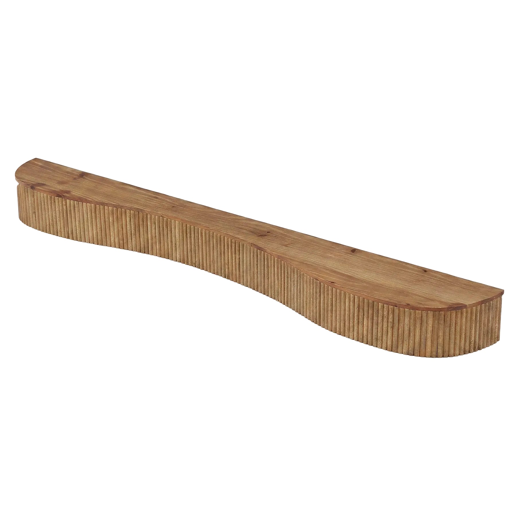 70.87" Wood Fireplace Mantel Shelf, Floating Display Shelf for Living Room
