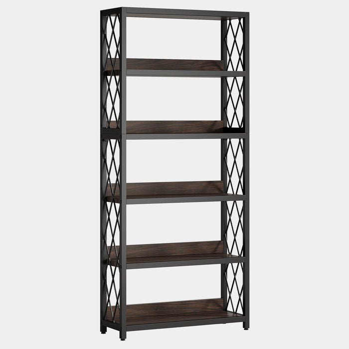 67" Book Shelf, 5-Tier Bookcase Storage Organizer with Open Shelves