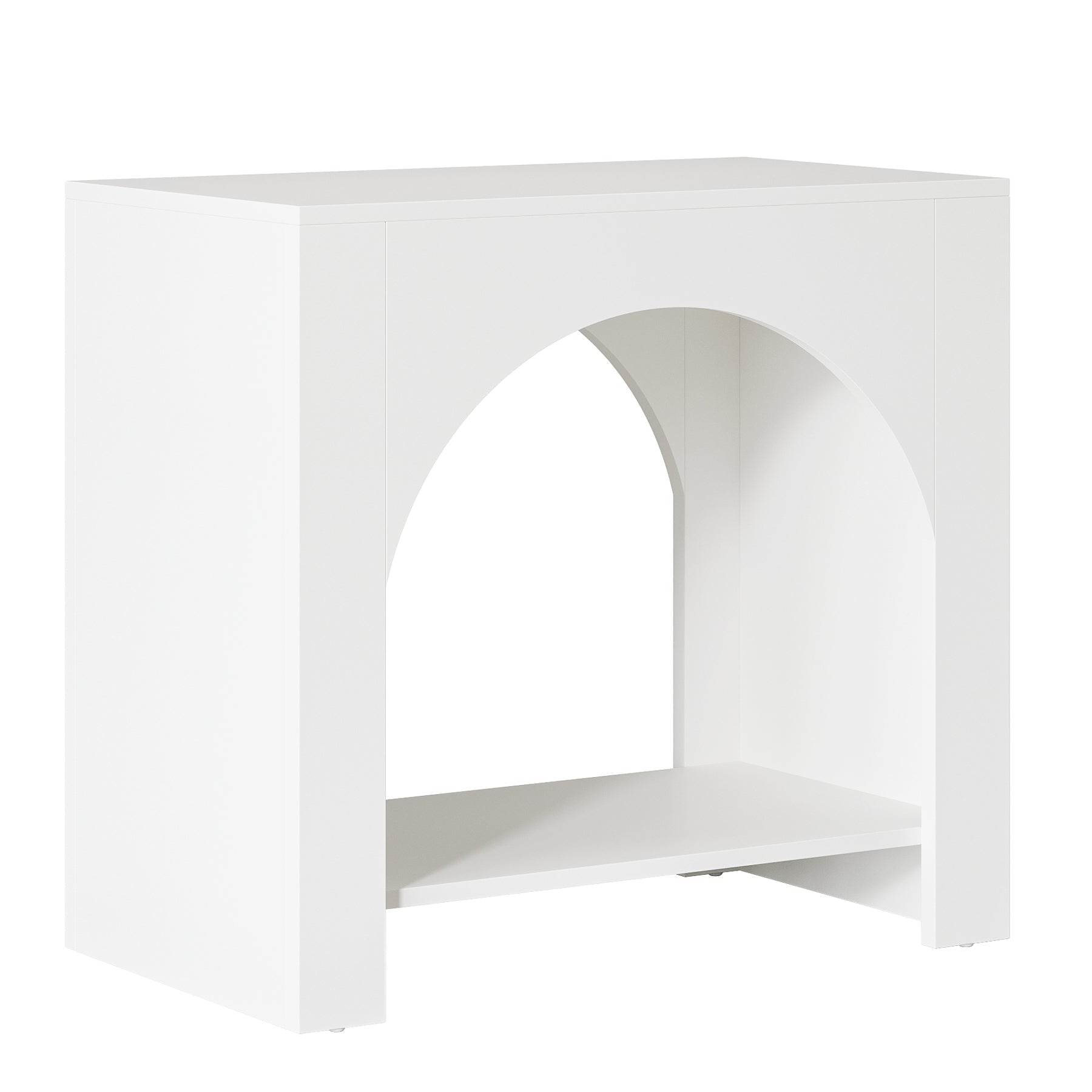 27" Nightstand, Farmhouse Bedside Table with Storage