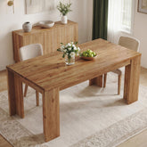 Tribesigns 63" Solid Wood Dining Table, Farmhouse Kitchen Table for Home 3