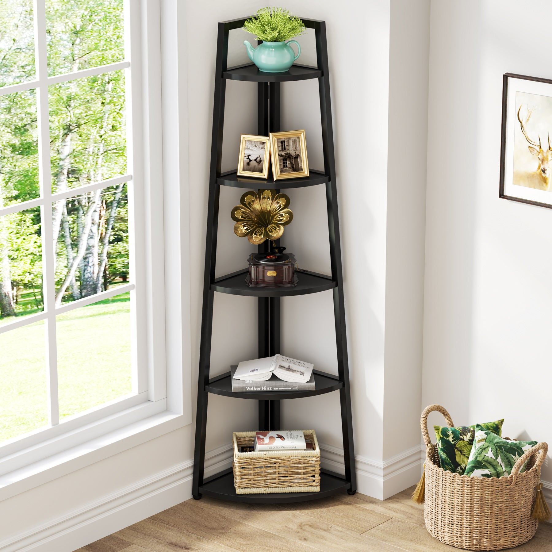 5-Tier Corner Bookshelf, 70
