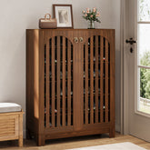 6-Tier Shoe Cabinet, Entryway Shoe Storage Rack with Airy Doors 3
