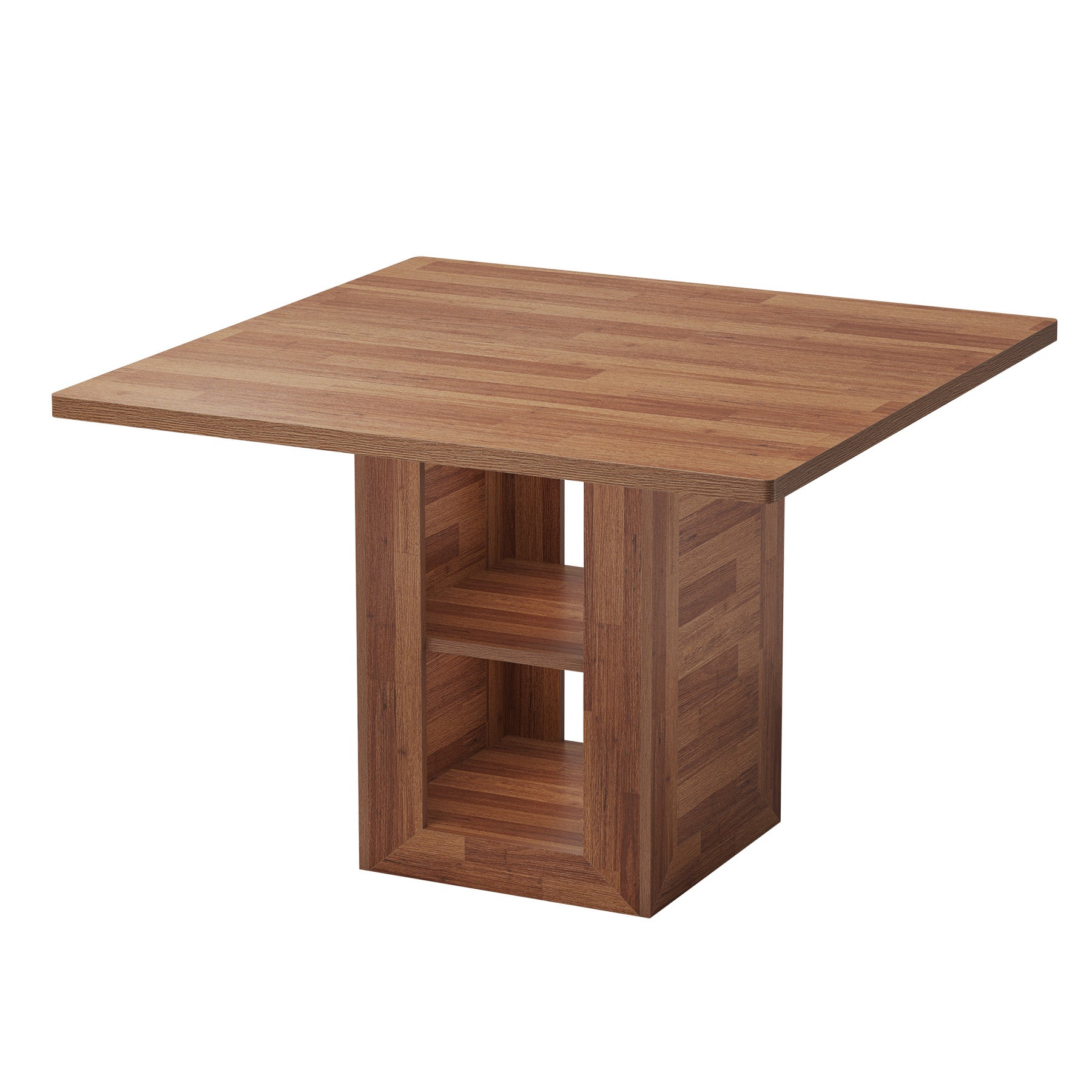 47" Square Counter Height Dining Table with Open Storage, High Top Kitchen Table