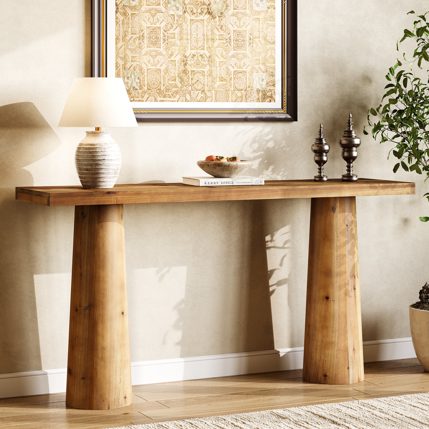 Solid Wood Console Table, 63