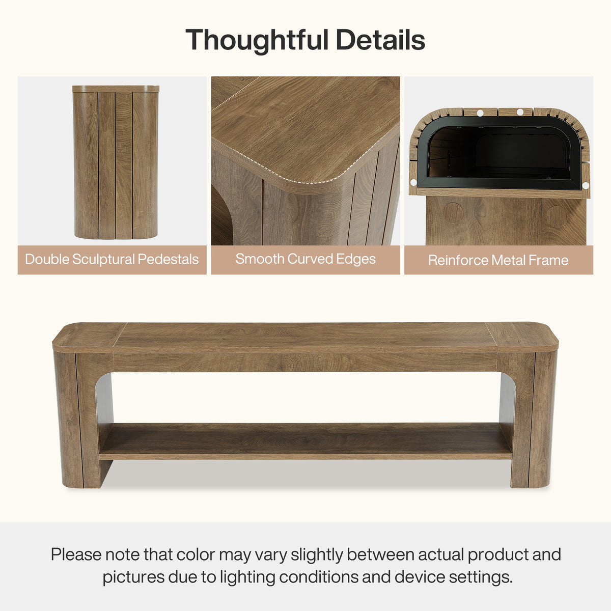 78.7" TV Stand for TVs Up to 80", Rustic Entertainment Center with  Open Shelf for Living Room