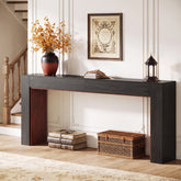 78.7" Extra Long Farmhouse Console Table, Two-Tone Entryway Sofa Table for Hallway & Behind Couch 3