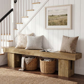 83" Entryway Bench, Extra-Long Shoe Bench with Sturdy Base for Hallway 3