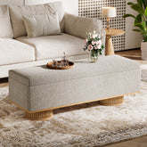 50.4" Shoe Bench, Upholstered Entryway Bench with Flip Up Storage 3