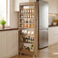 73" Slim Storage Cart on Wheels, 7-Tier Narrow Pantry Rack Cabinet Organizer