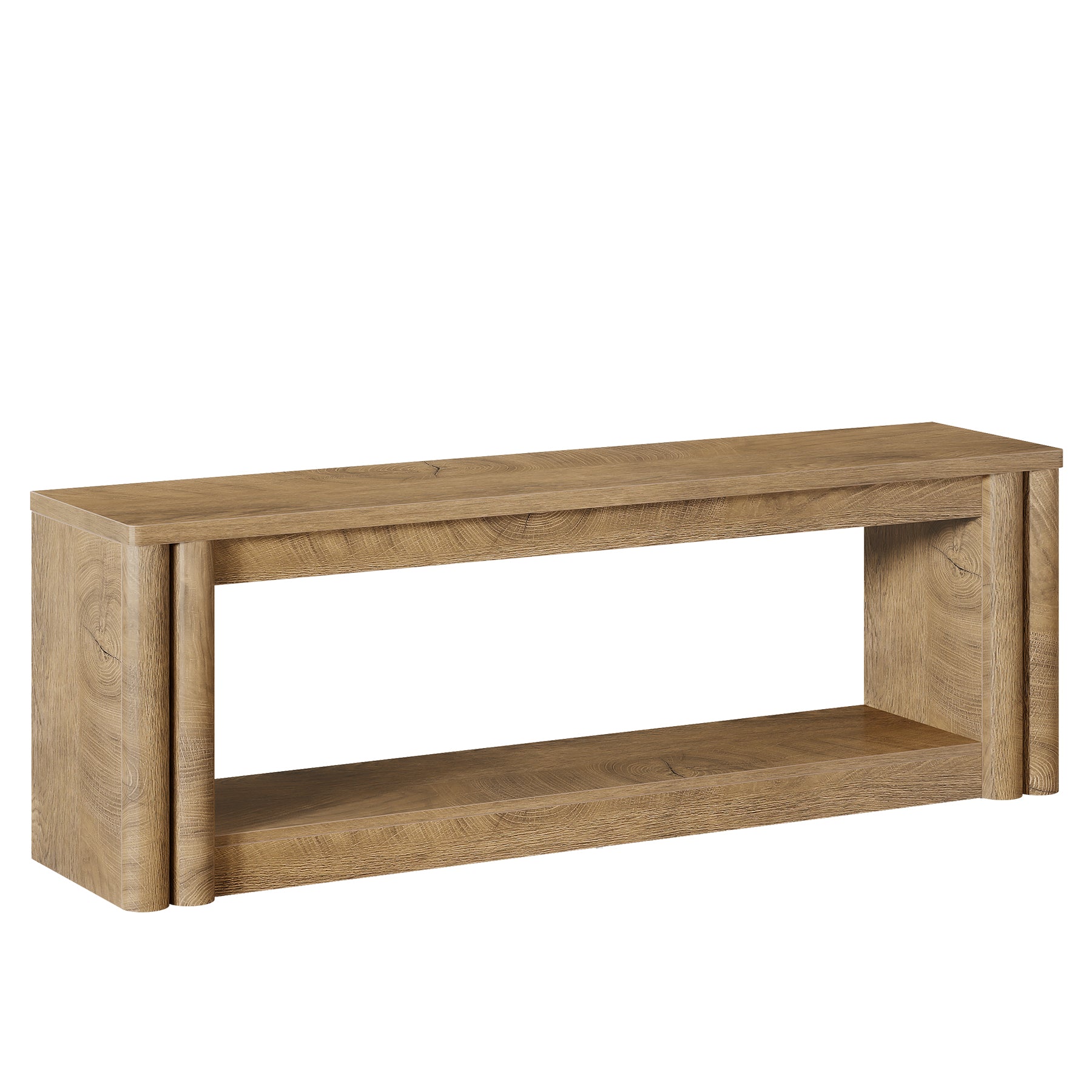 70.8" Entryway Shoe Bench, 2-Tier Benches Seat with Storage