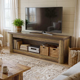 63" TV Stand for TVs up to 75", Entertainment Center with Open Storage for Living Room 3