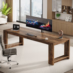 86" Two Person Desk, Long Computer Desk Conference Table for Home Office
