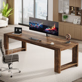 86" Two Person Desk, Long Computer Desk Conference Table 3