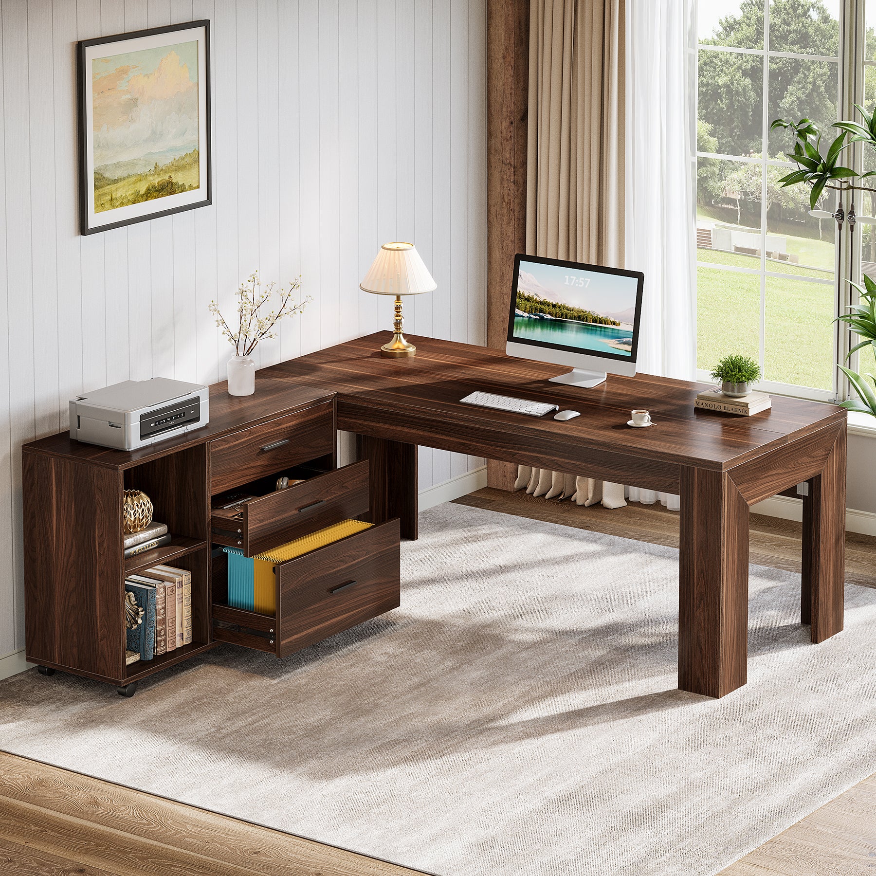 Create a Flexible L-Shaped Workspace