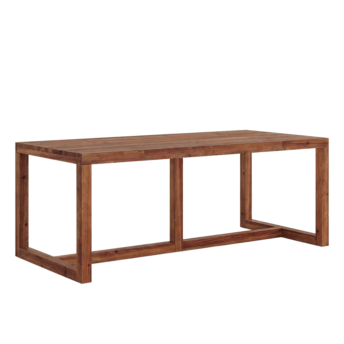 71" Farmhouse Dining Table for 6-8, Solid Wood Rectangle Kitchen Table, Dining Room