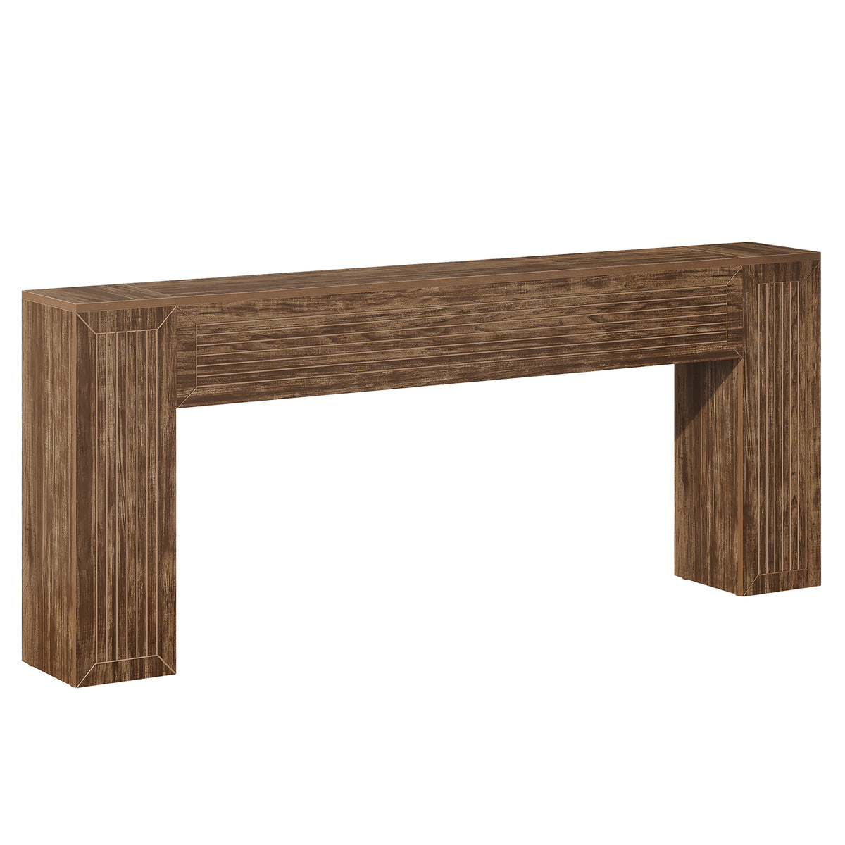 79" Extra Long Console Table, Modern Farmhouse Entryway Sofa Table with Fluted Legs