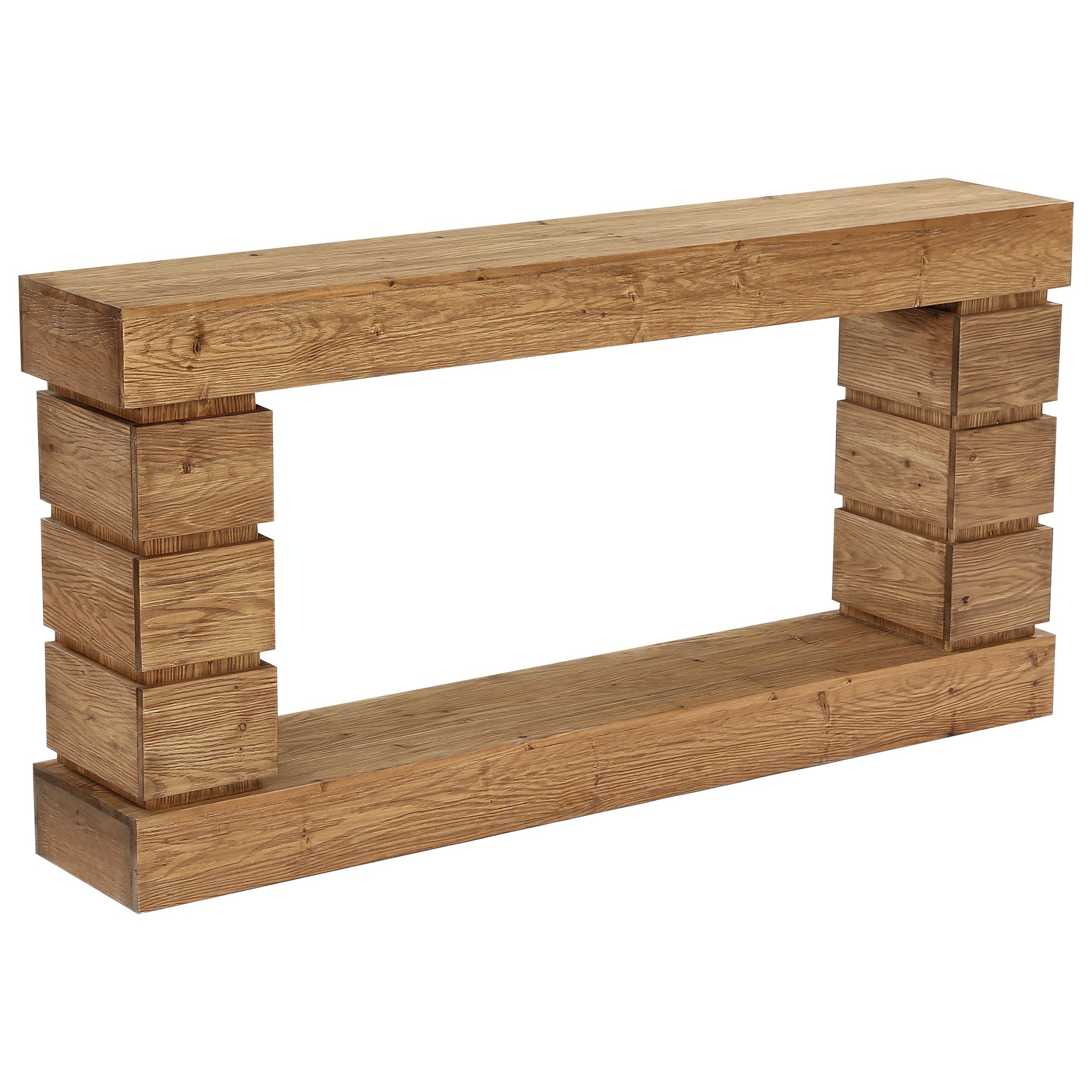 62.9" Solid Wood Console Table with Storage Shelf, Narrow Entryway Sofa Table for Hallway or Living Room