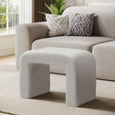 Modern Vanity Stool, Fully Assembled Upholstered Ottoman Sofa Footrest 3