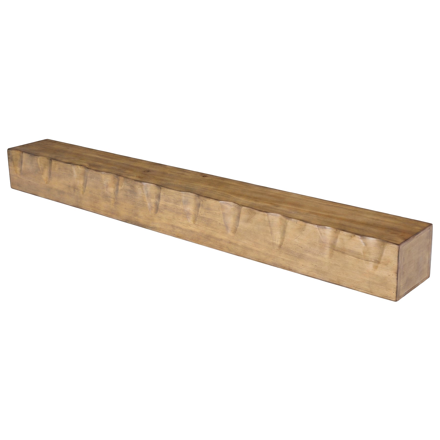 63" Fireplace Mantel Shelf, Solid Wood Wall Floating Mantel Shelf for Over Fireplace