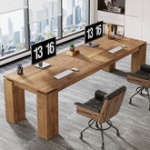 86" Two-Person Desk, Rectangle Double Computer Desk for Home Office 3