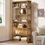 6-Tier Bookshelf, 75" Bookcase Display Shelves Storage Etagere