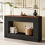 55" Console Table, Wood Entryway Table Sofa Table with Storage