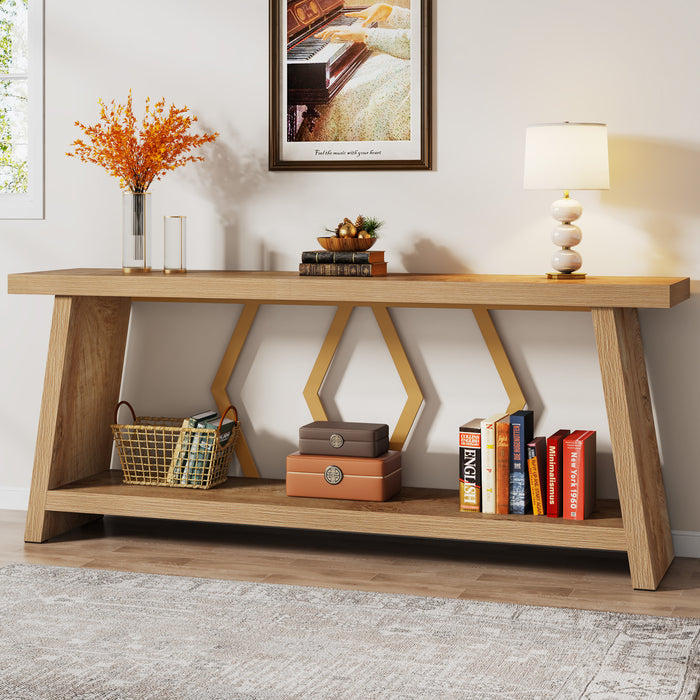 70.9-Inch Console Sofa Table with Storage for Entryway Living Room