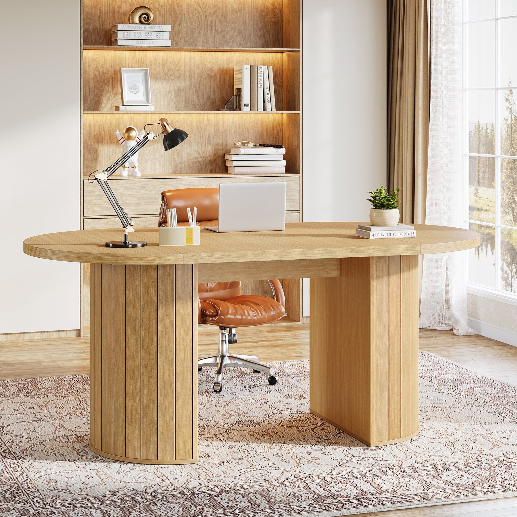 63" Executive Desk, Modern Home Office Desk 5ft Conference Table