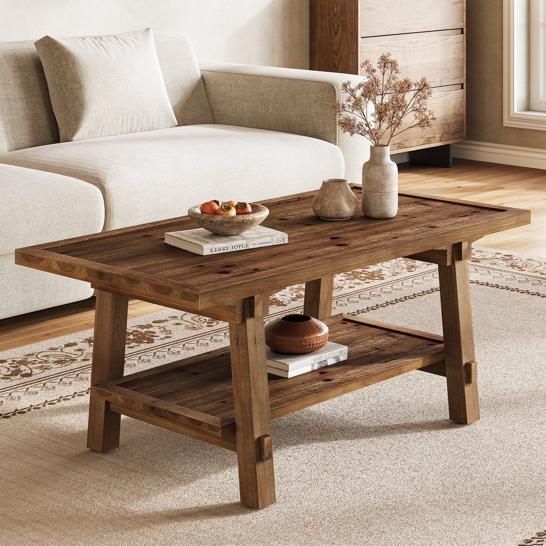 Solid Wood Coffee Table 47