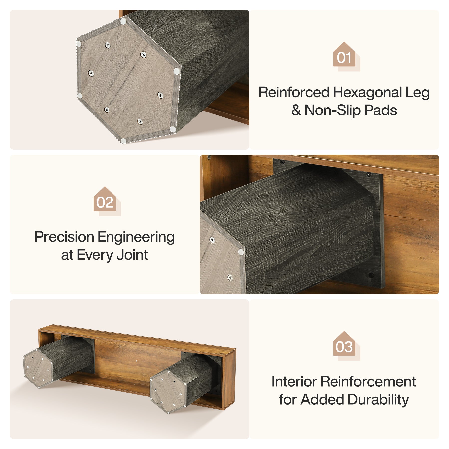 63" TV Stands for up to 70" TVs, Modern Low Media Entertainment Center