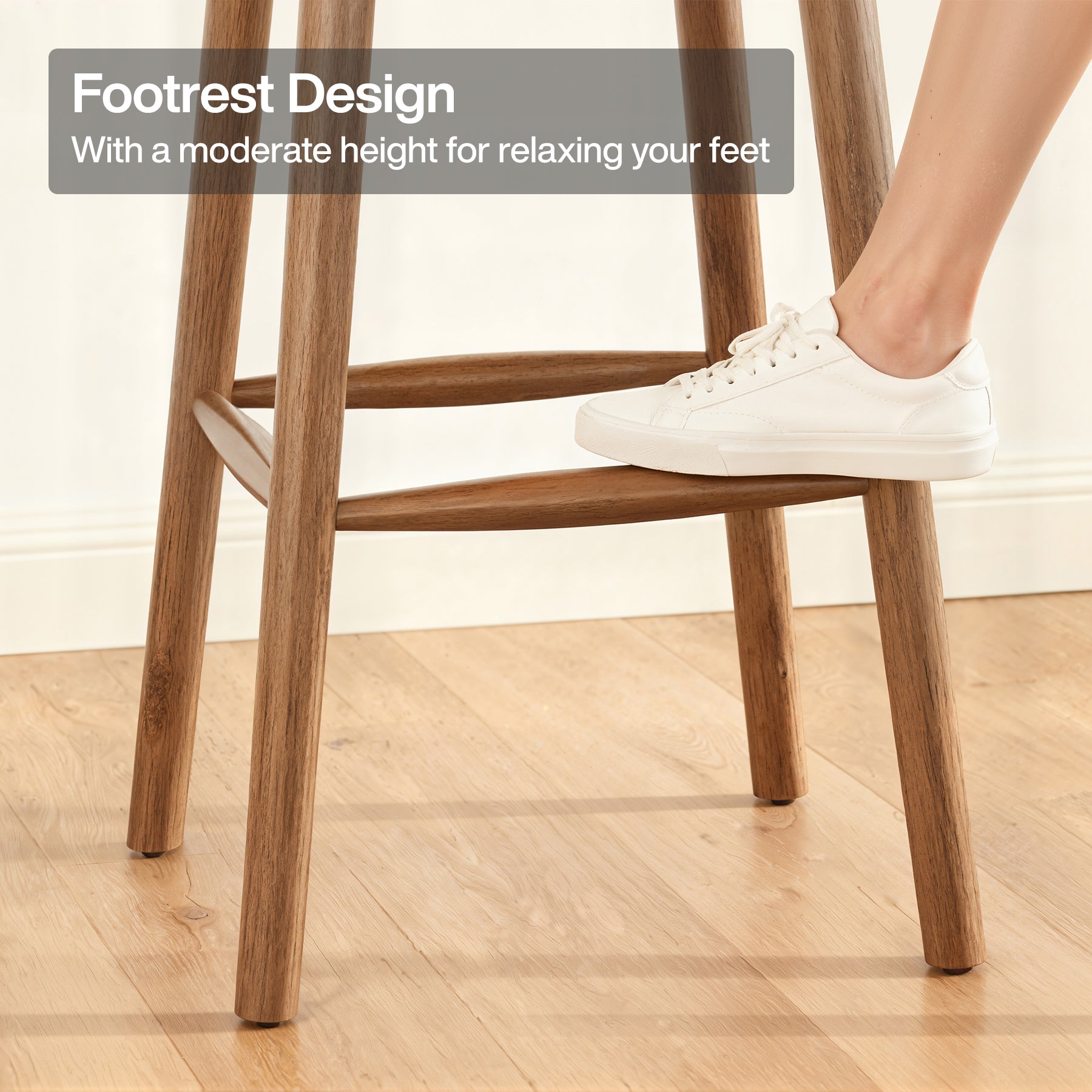 39.37"H Round Bar Table, Solid Wood Bistro Table with Sturdy Frame