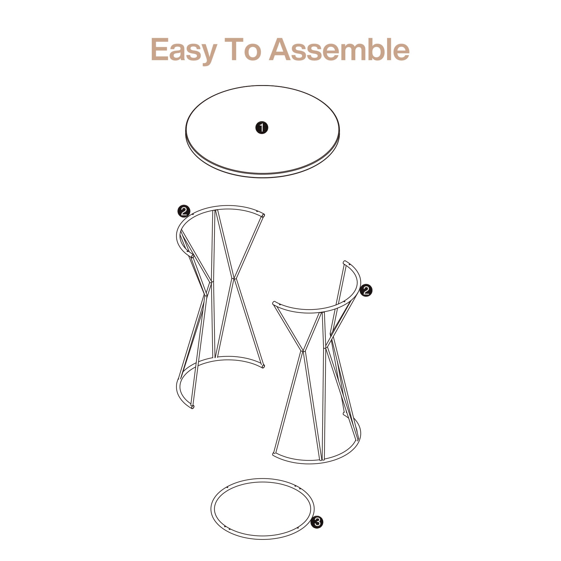 Tribesigns 35.4-Inch Round Bar Table, Faux Marble Bistro Table with Metal Base