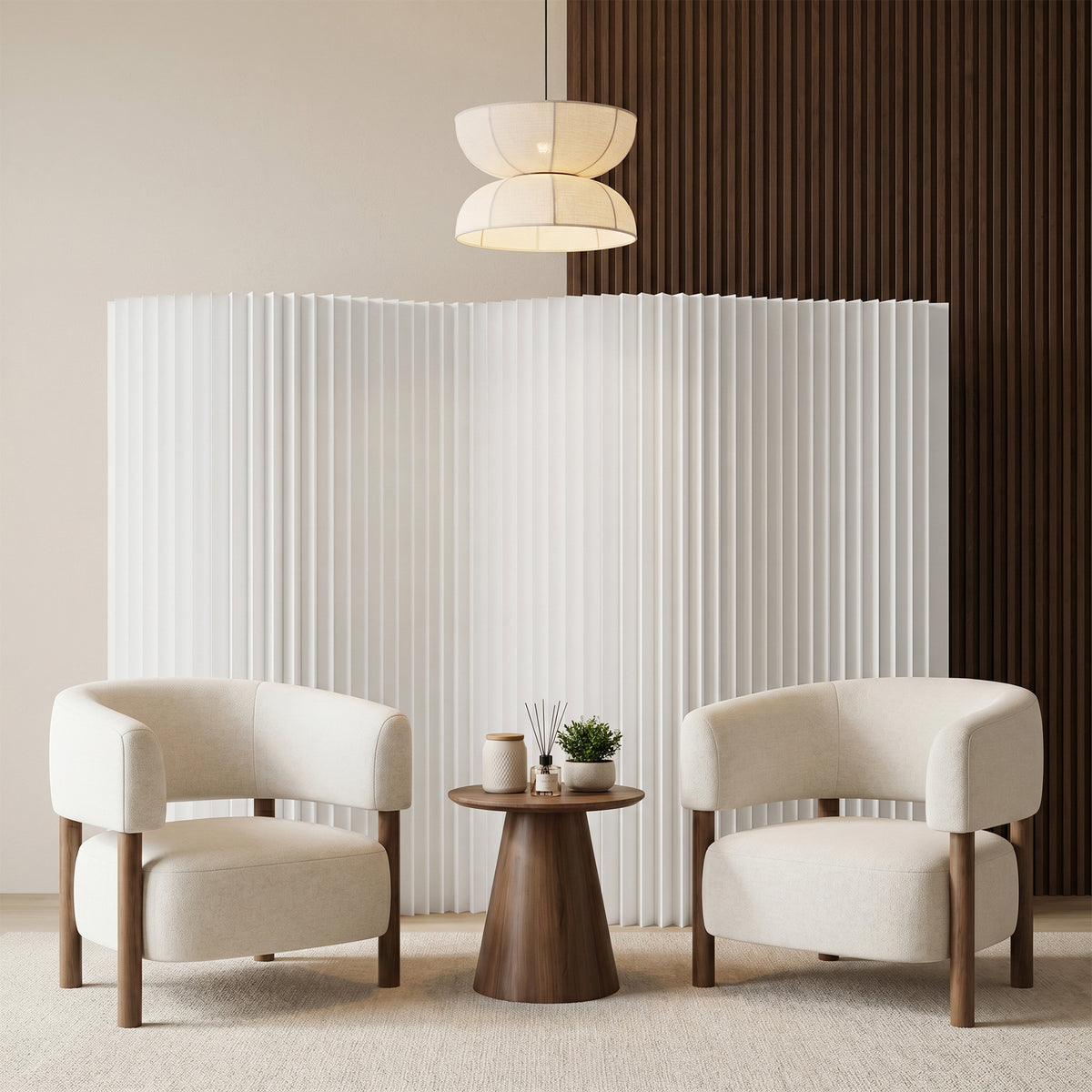 Folding Paper Room Divider, Expandable Freestanding Partition Wall for ...