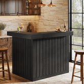 L-Shaped Bar Unit, 4-Tier Corner Liquor Bar Table with Storage Shelves 3