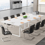 white 10 person conference table