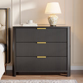 Oversized Nightstand, 31.5" Wide Bedside Table with 3 Drawers for Bedroom 3