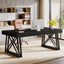 63" Executive Desk, Farmhouse Office Computer Desk with X-Shaped Legs