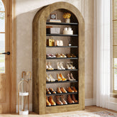 8-Tier Arched Shoe Rack, 70.9" Tall Freestanding Shoe Storage Organizer 3
