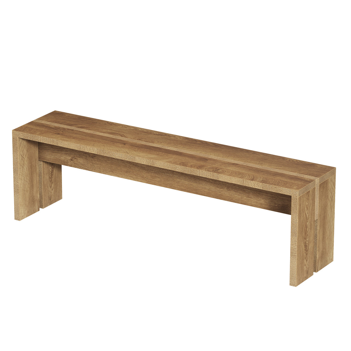 55" Entryway Bench, Modern Shoe Bench End of Bed Bench for Living Room, Bedroom