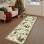 Christmas Snow Forest Washable Area Rug#Color_Beige