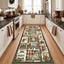 Christmas Vintage Runner Rug, Washable Non-Slip Holiday Kitchen Mat